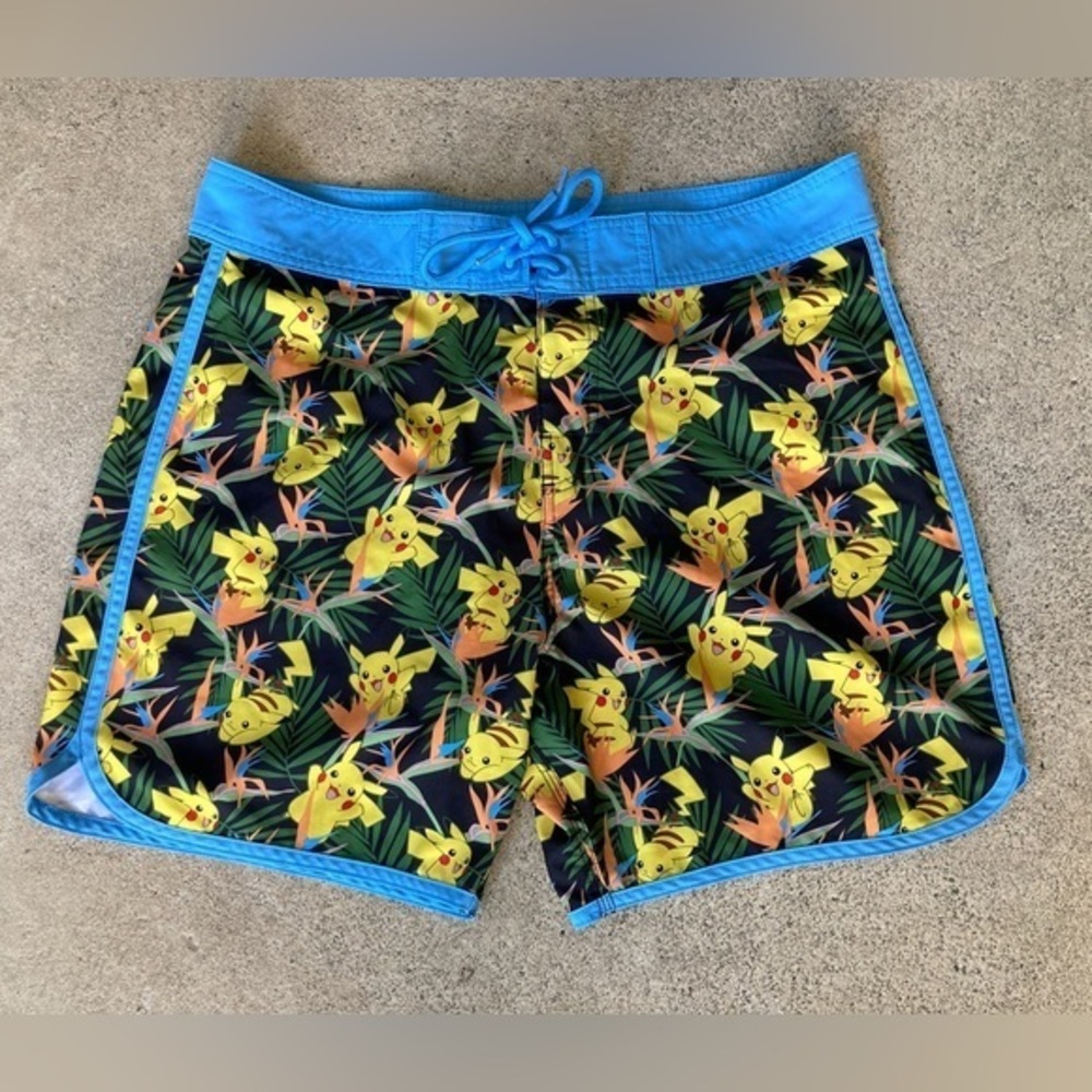 Men’s Pokémon pikachu swim trunks medium